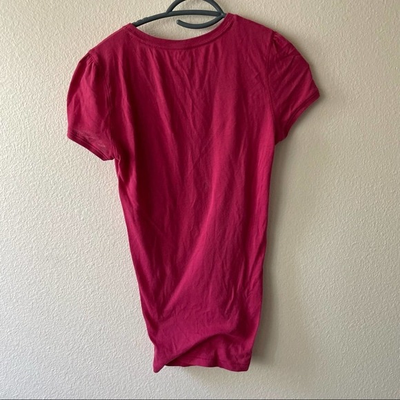 American Eagle Y2K LOVE Applique Fitted Tee - Picture 4 of 5